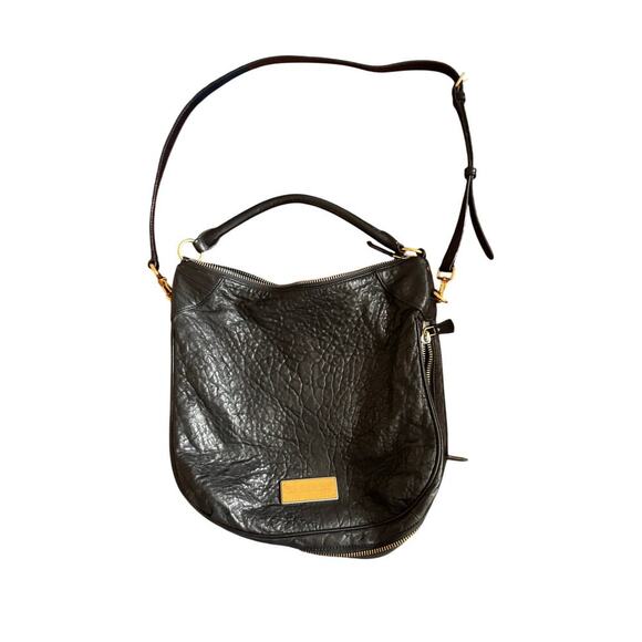 Marc Jacobs Vintage Hobo Bag Crossbody Pebbled‎ Black $380